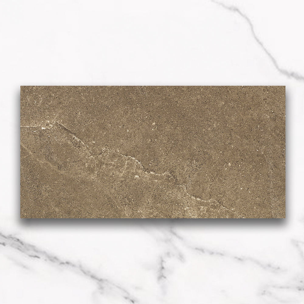 Magione Brown 300X600 Matt Marble Look Porcelain Tile