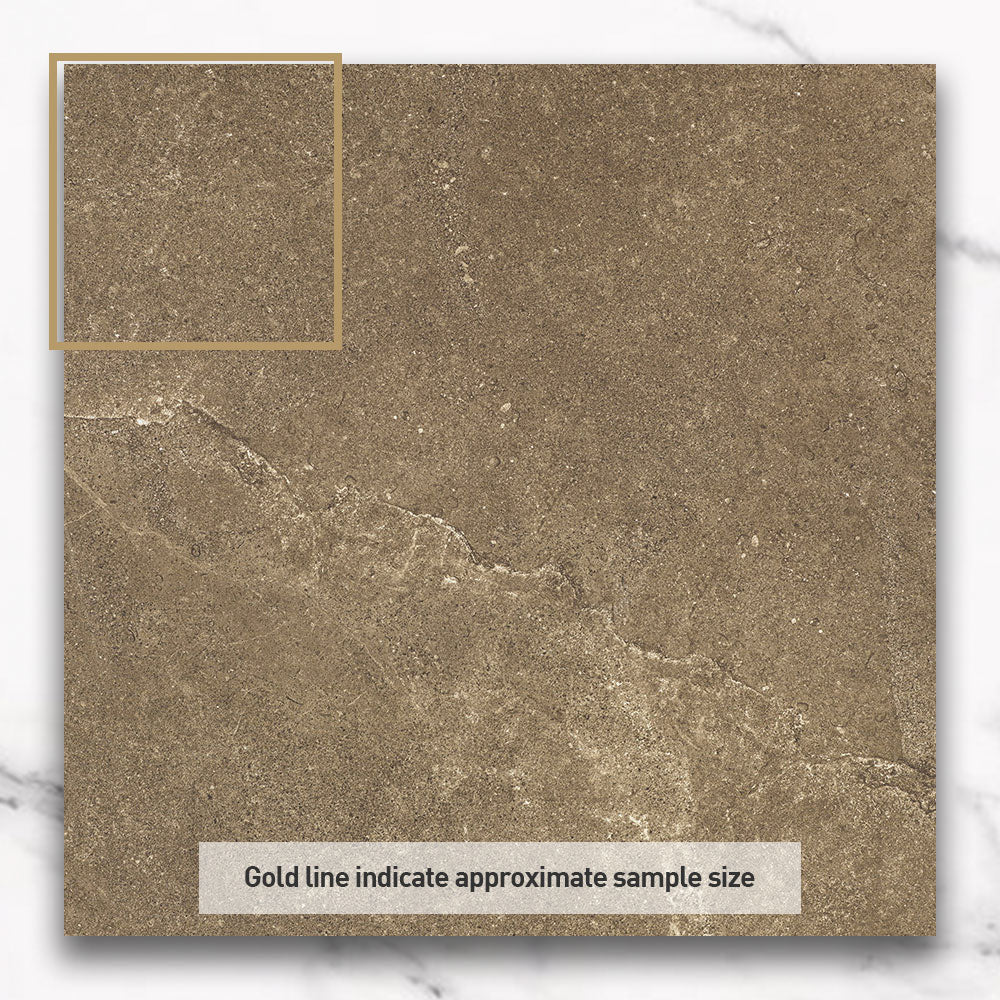 Magione Brown 300X300 Matt Marble Look Porcelain Tile