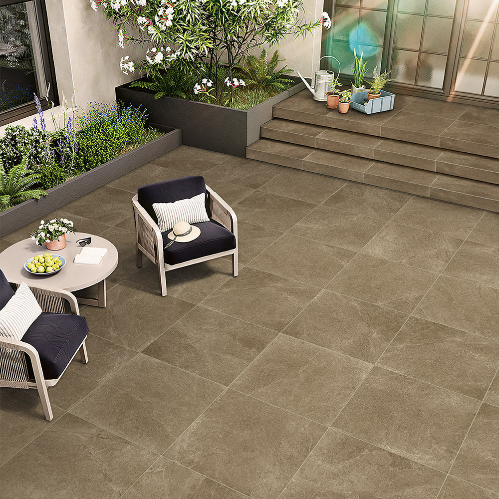 Magione Brown 300X600 Matt Marble Look Porcelain Tile