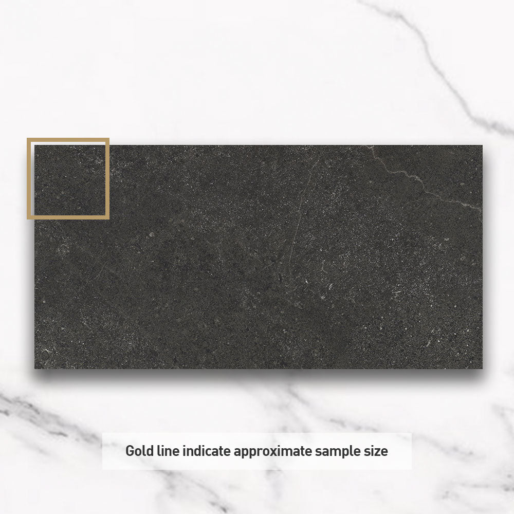 Magione Charcoal 300X600 Matt Marble Look Porcelain Tile