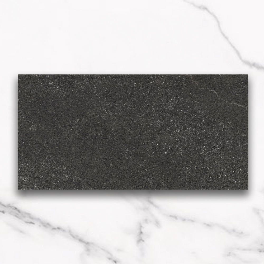 Magione Charcoal 300X600 Matt Marble Look Porcelain Tile