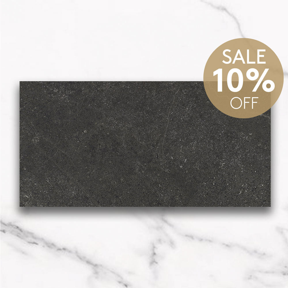 Magione Charcoal 300X600 Matt Marble Look Porcelain Tile