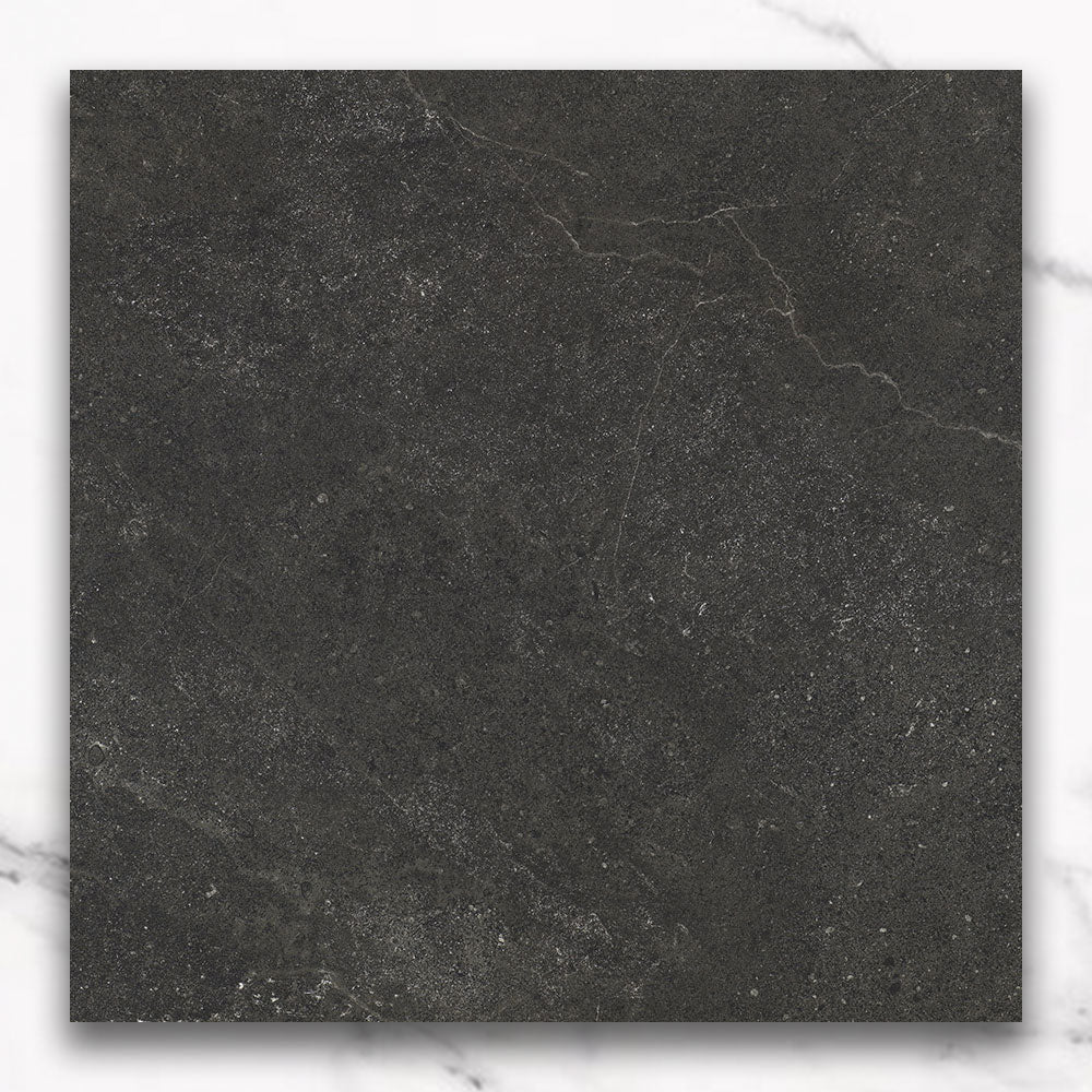 Magione Charcoal 600X600 Matt Marble Look Porcelain Tile