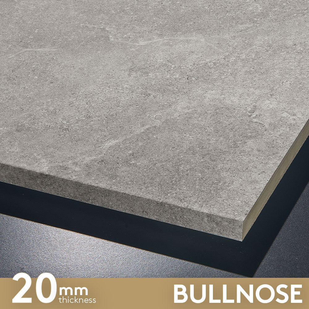 Magione Grey 400X600x20 Outdoor Porcelain Pencil Edge Bullnose (per piece)