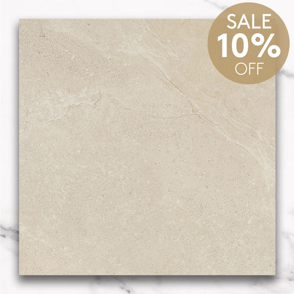 Magione Sand 300X300 Matt Marble Look Porcelain Tile
