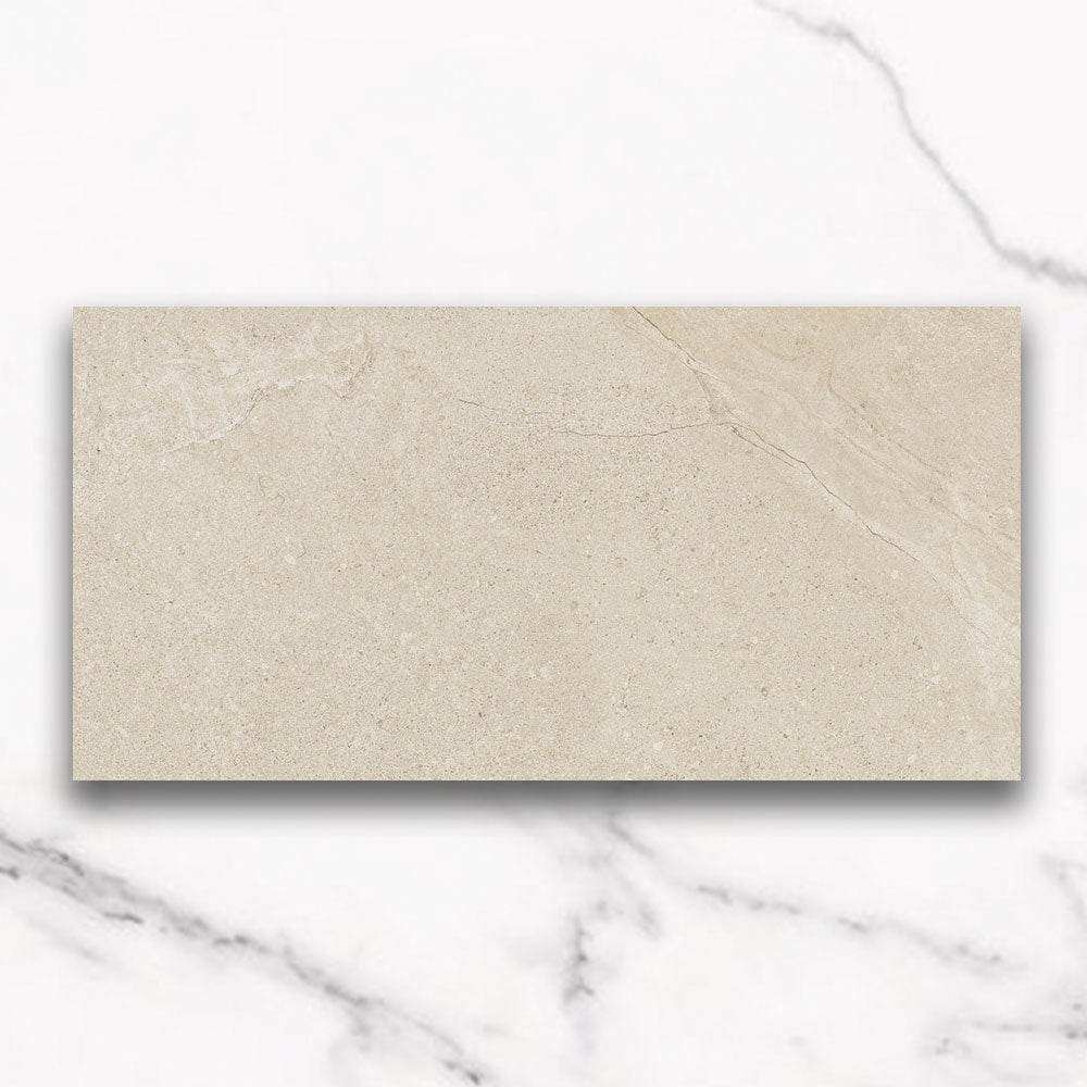 Magione Sand 300X600 Matt Marble Look Porcelain Tile