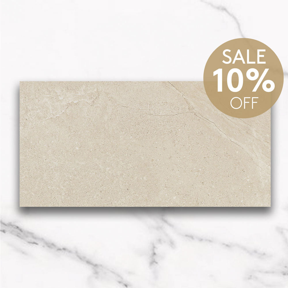 Magione Sand 300X600 Matt Marble Look Porcelain Tile