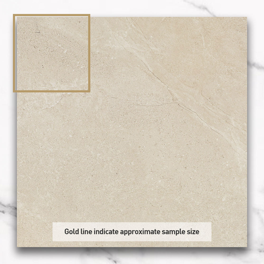 Magione Sand 600x600x20 Outdoor Marble Look Porcelain Paver Tile