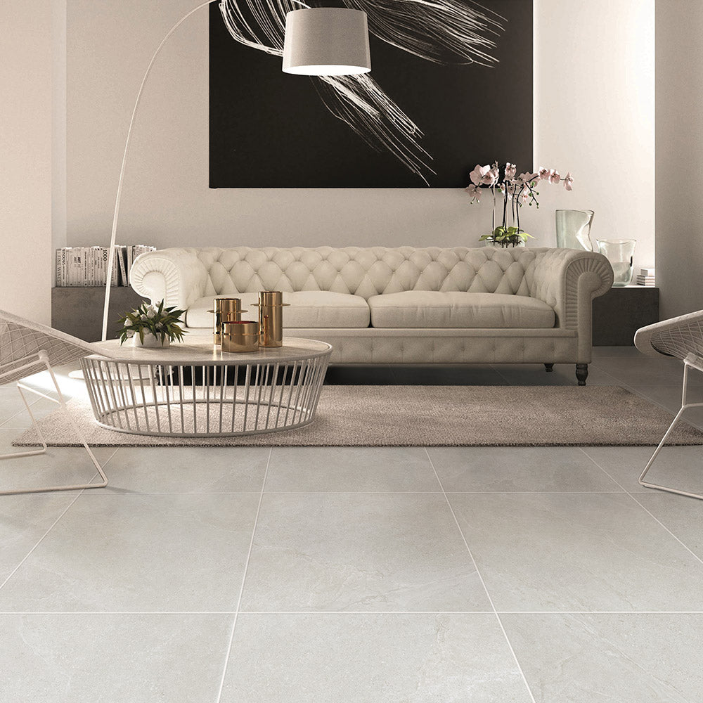 Magione White 300X600 Matt Marble Look Porcelain Tile
