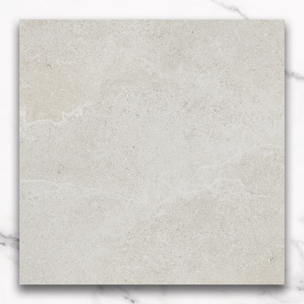 Magione White 600X600 Matt Marble Look Porcelain Tile