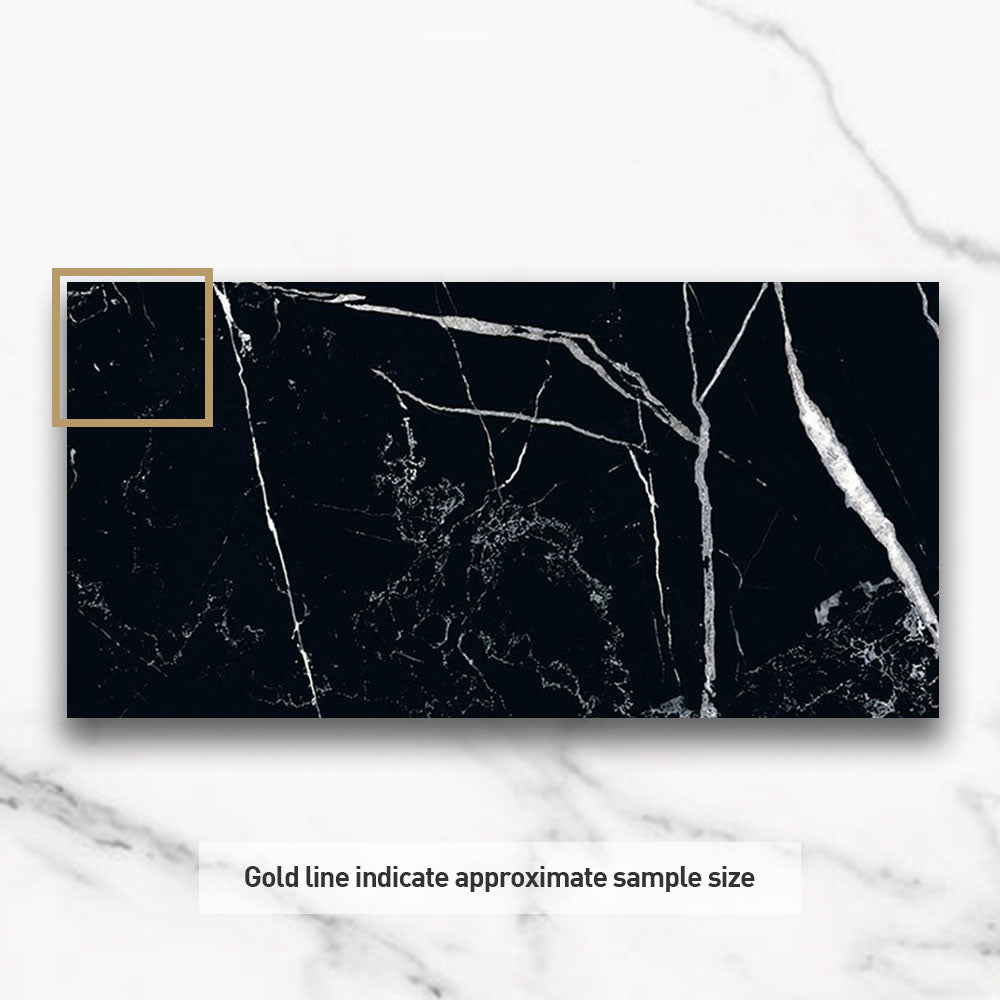 Marbella Nero Marquina 300X600 Matt Porcelain Tile