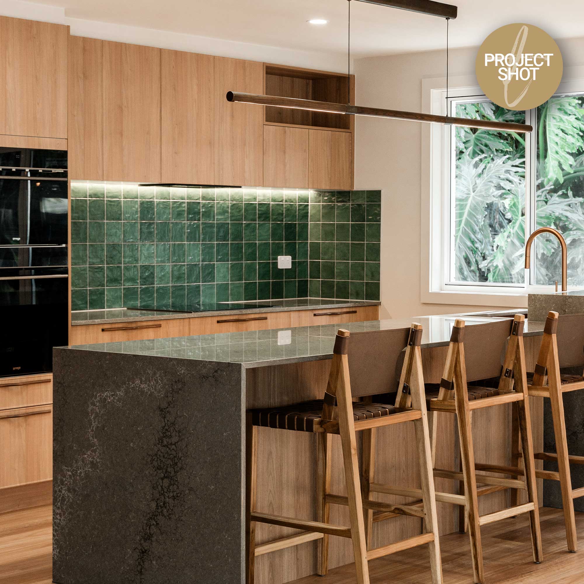 Marrakesh Green 120X120 Zellige Gloss Square Tile