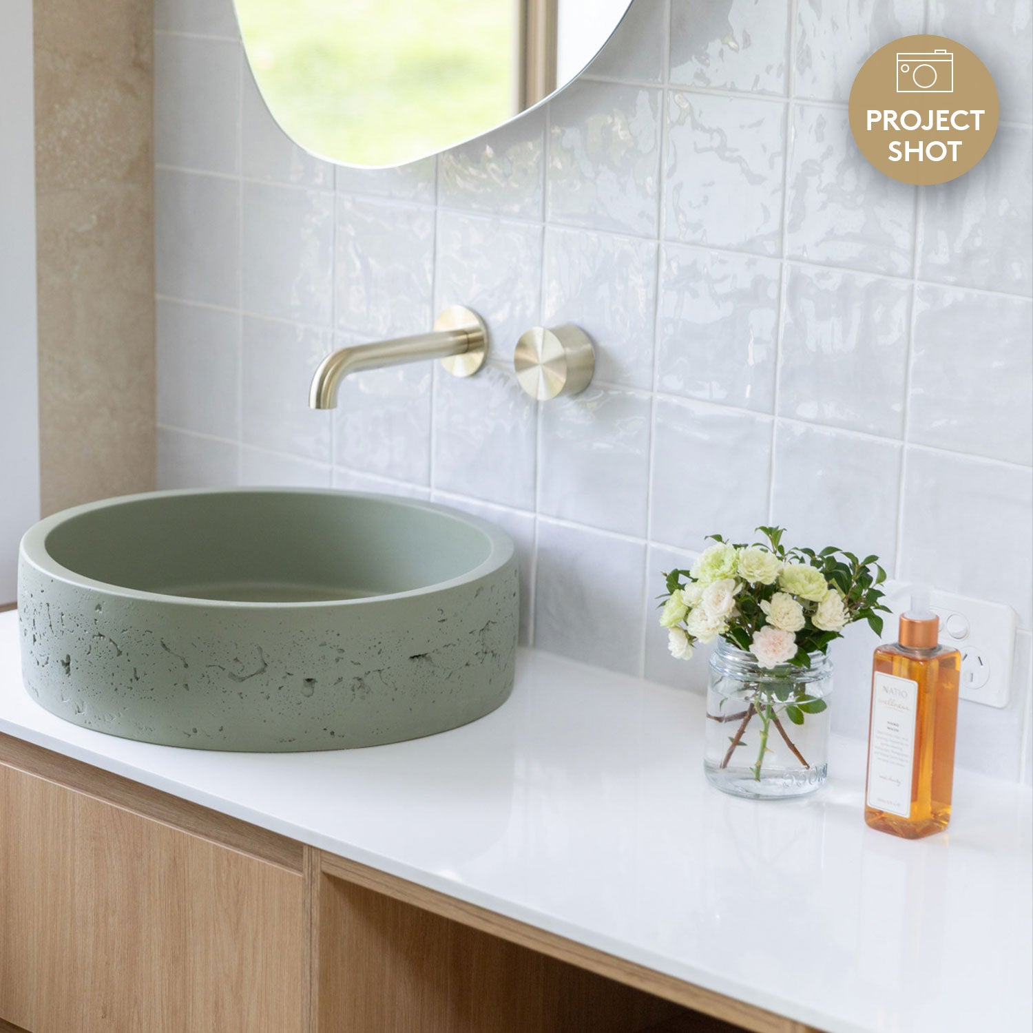 Marrakesh White 120X120 Zellige Gloss Square Tile