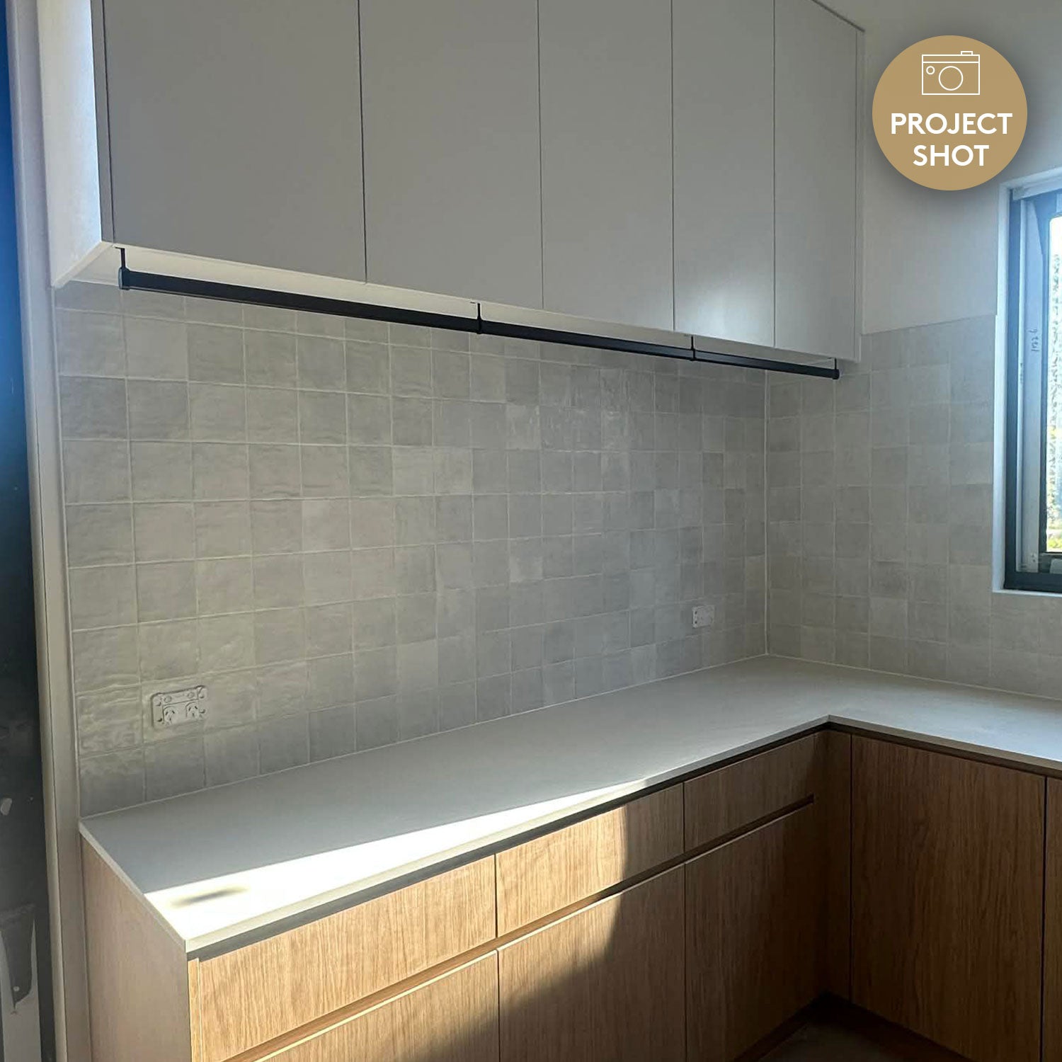 Marrakesh White 120X120 Zellige Matt Square Tile