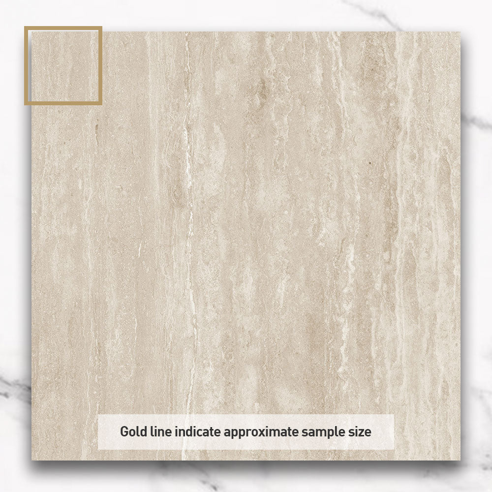 Marseille Sand 600x600 Matt Travertine Look Porcelain Tile