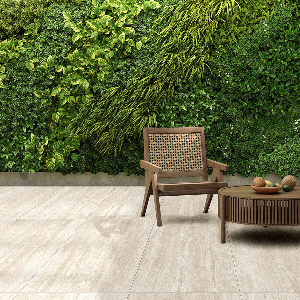 Marseille Sand 600x600 Matt Travertine Look Porcelain Tile