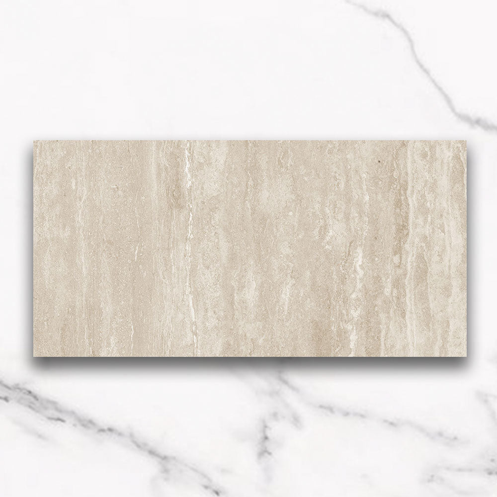 Marseille Sand 300x600 Matt Travertine Look Porcelain Tile