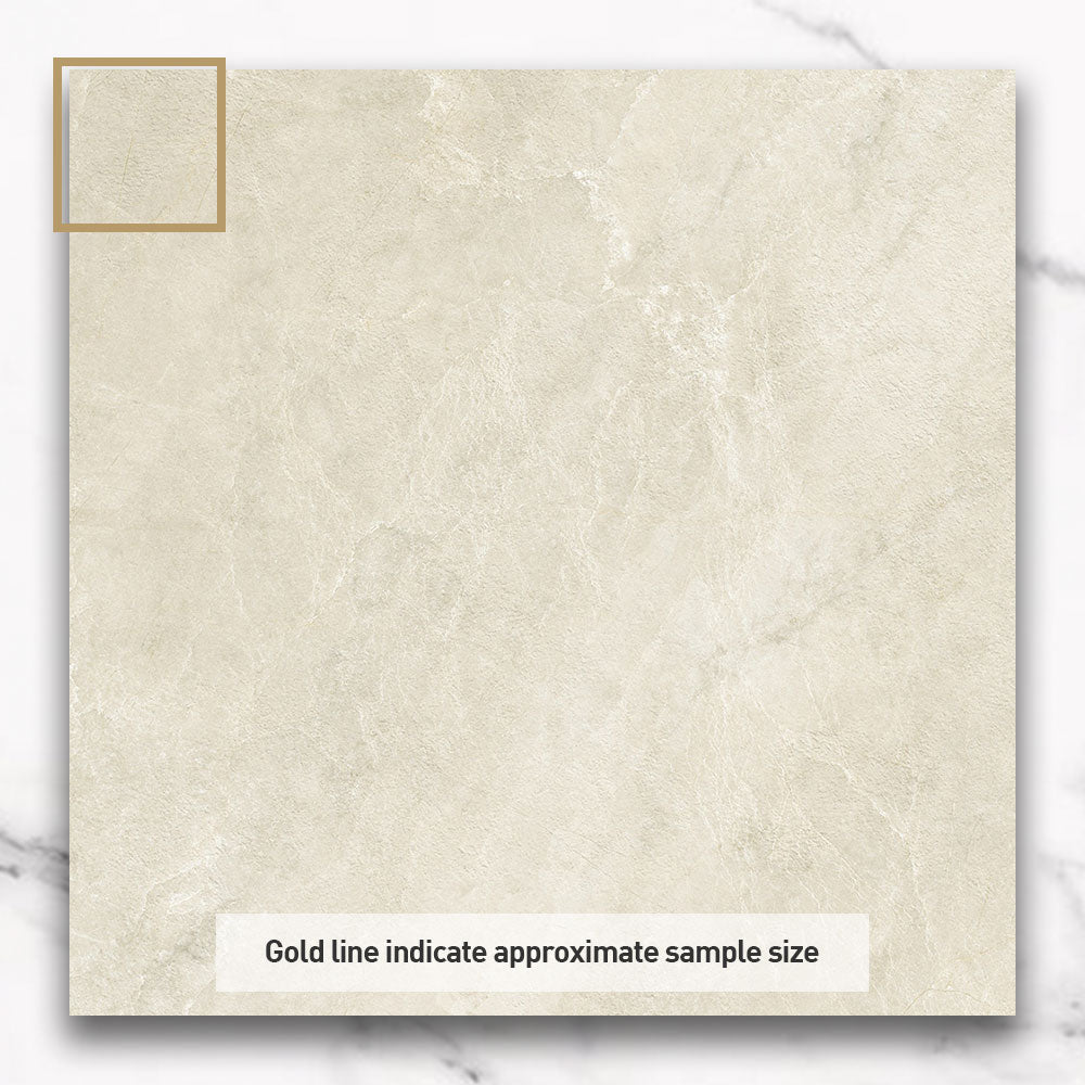 Messina Beige 600x600 Matt Stone Look Porcelain Tile