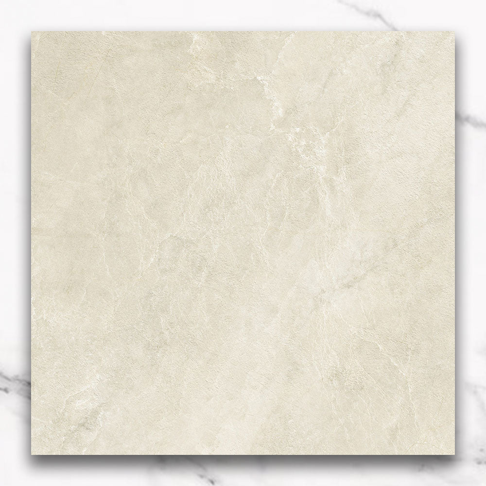 Messina Beige 600x600 Matt Stone Look Porcelain Tile