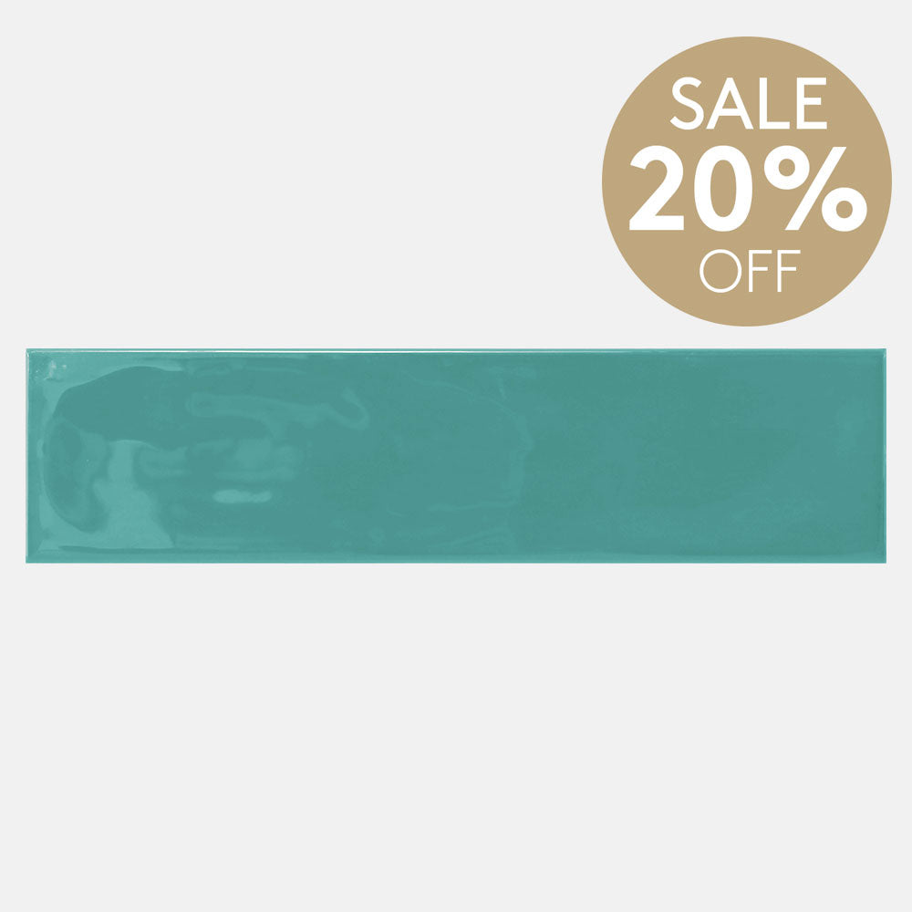 Metro Light Green Wave 68x280 Gloss Subway Tile
