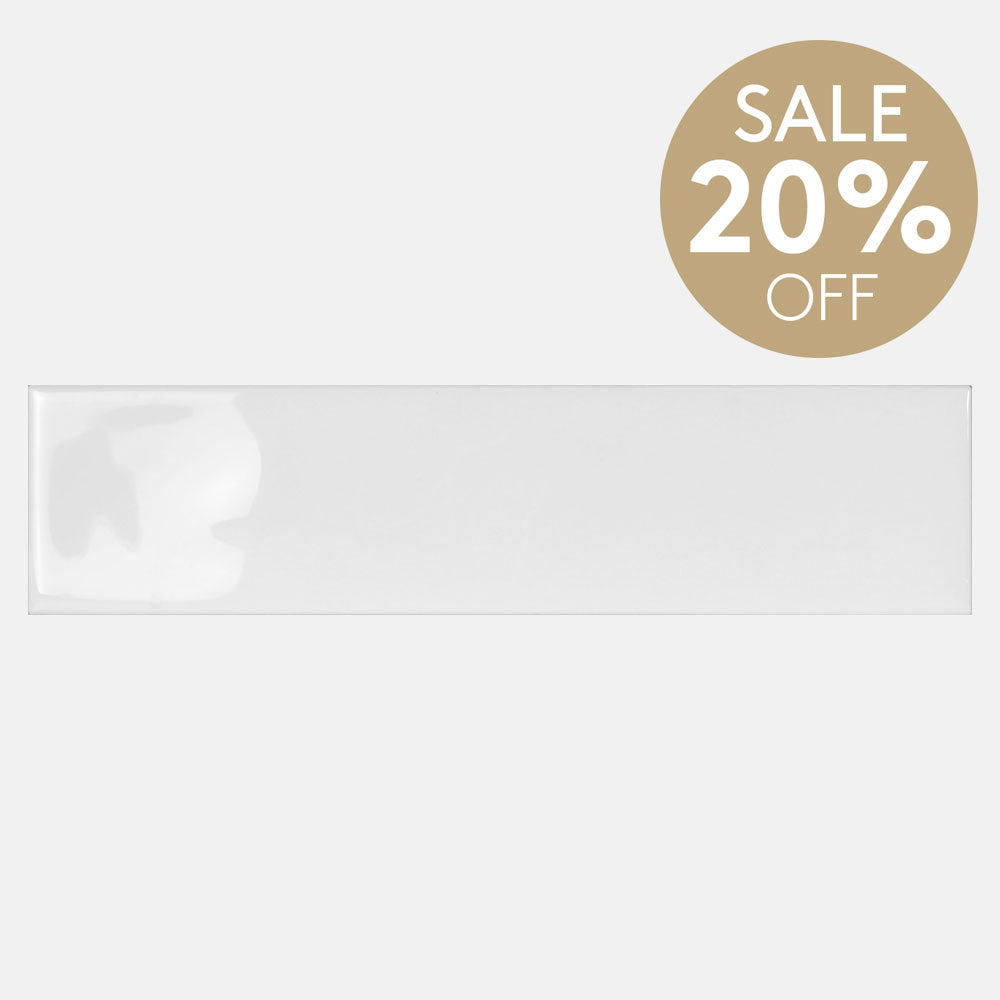 Metro White Wave 68x280 Gloss Subway Tile