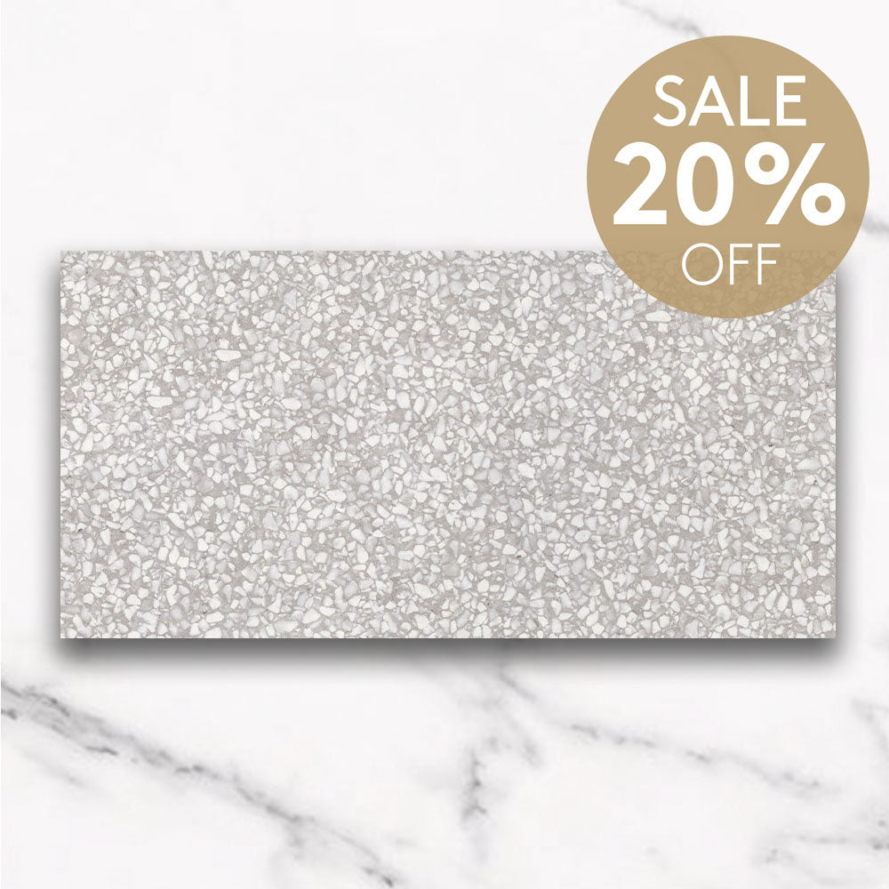 Milano Grey 300x600 Matt Terrazzo Porcelain Tile