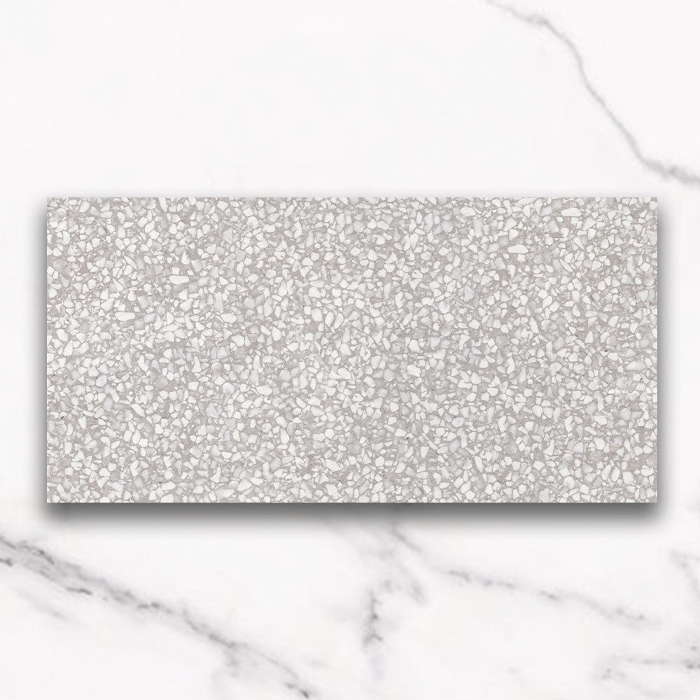 Milano Grey 300x600 Matt Terrazzo Porcelain Tile