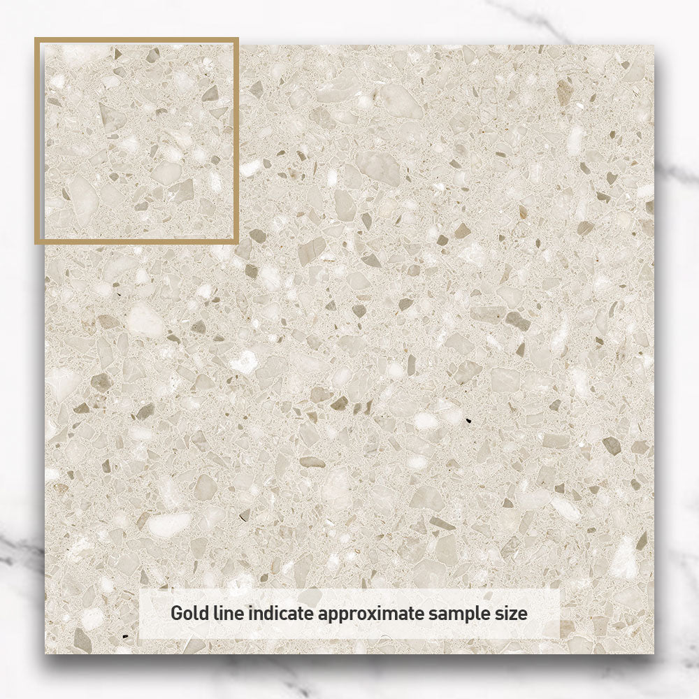 Modena Beige 600X600 Matt Terrazzo Porcelain Tile