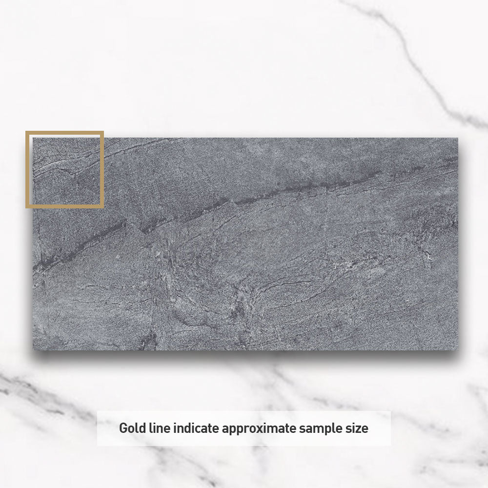 Mondial Grey 300x600 Stone Look Lappato Porcelain Tile