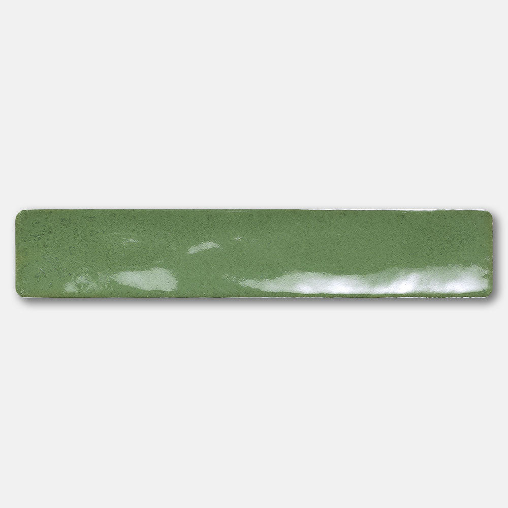Mykonos Emerald Green 50X250 Zellige Gloss Hand Made Subway Tile