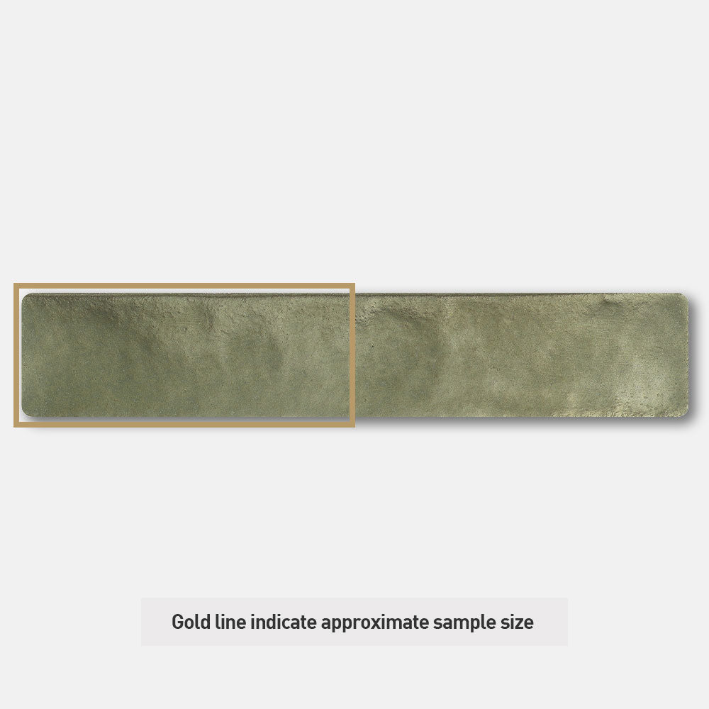 Mykonos Olive Green 50X250 Zellige Matt Hand Made Subway Tile