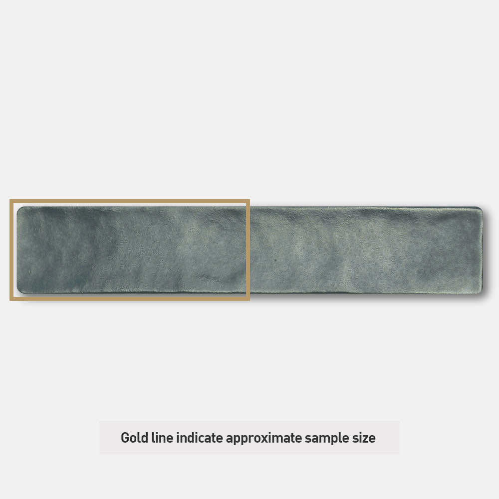 Mykonos Sea Blue 50X250 Zellige Matt Hand Made Subway Tile