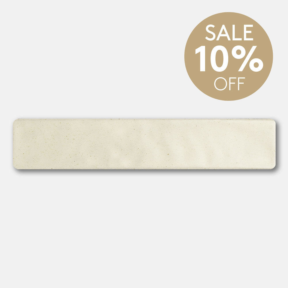 Mykonos White 50X250 Zellige Matt Handmade Subway Tile