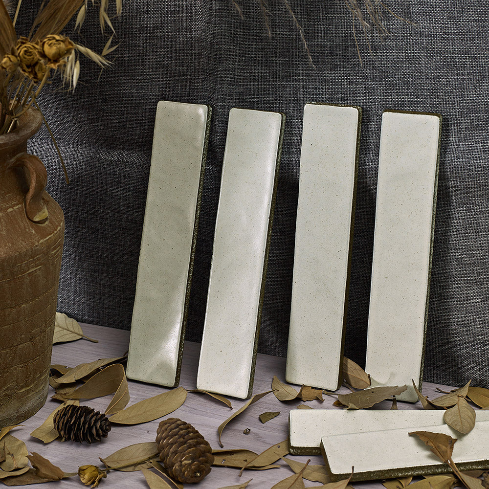 Mykonos White 50X250 Zellige Matt Handmade Subway Tile