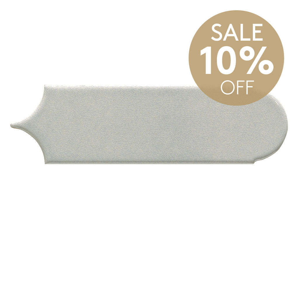 Olympus Grey Feather 85x300 Hand Made Gloss Tile