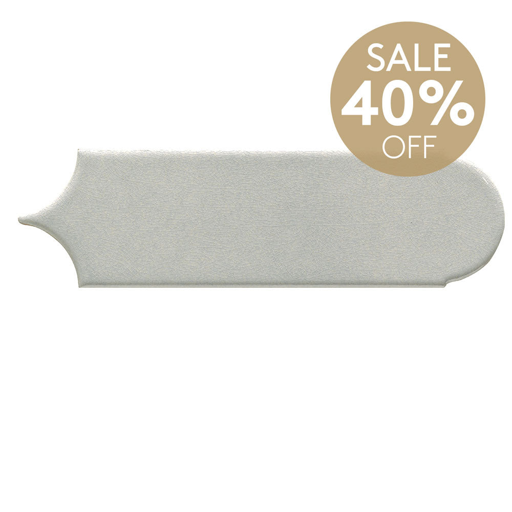 Olympus Grey Feather 85x300 Hand Made Gloss Tile