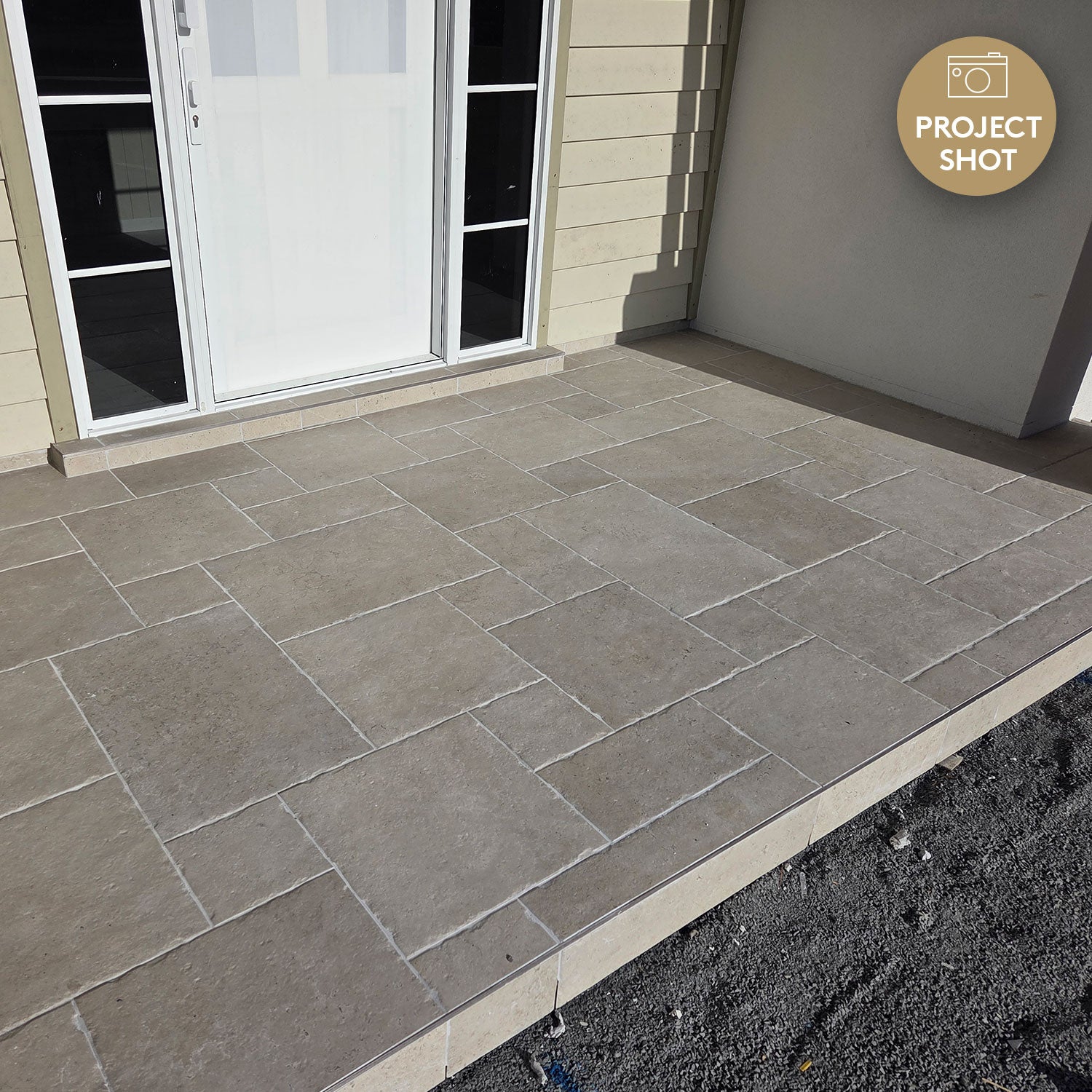 Oslo Avorio French Pattern Outdoor Porcelain Tile