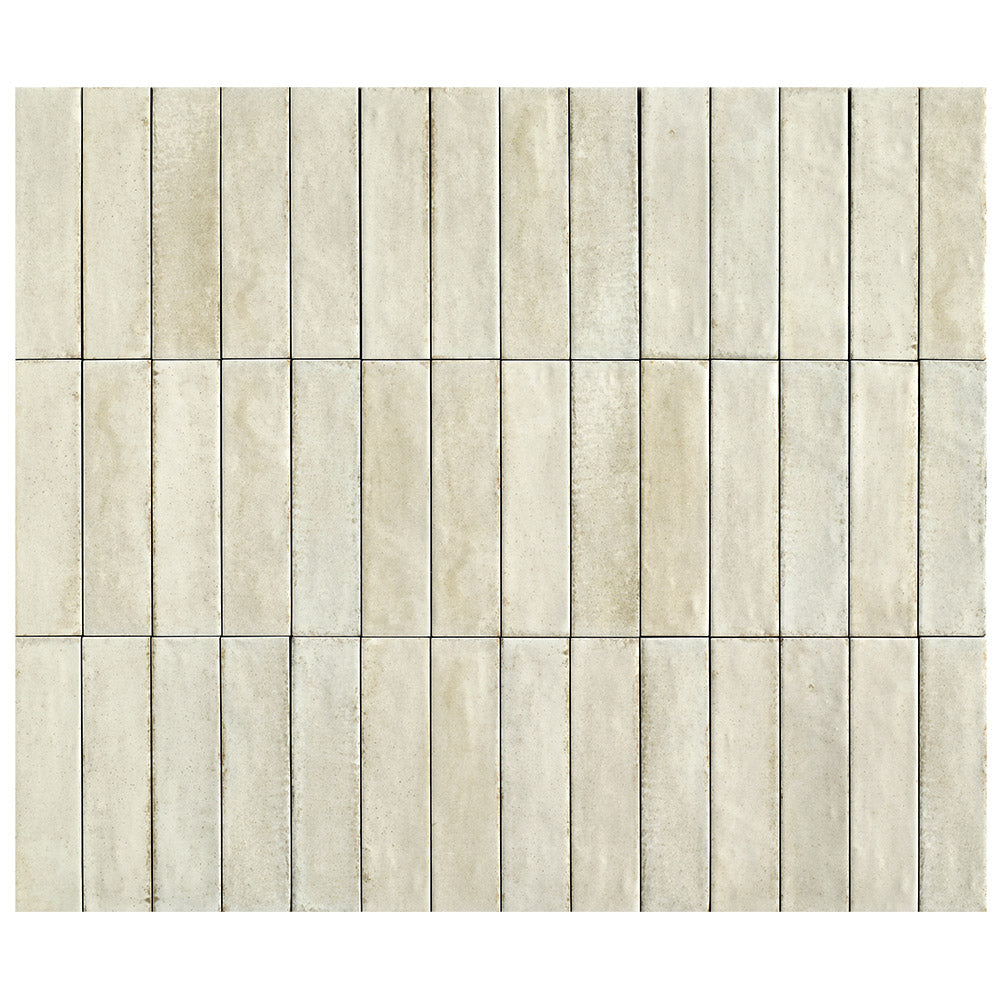 Ravello Alabaster 60x240 Zellige Matt Subway Tile