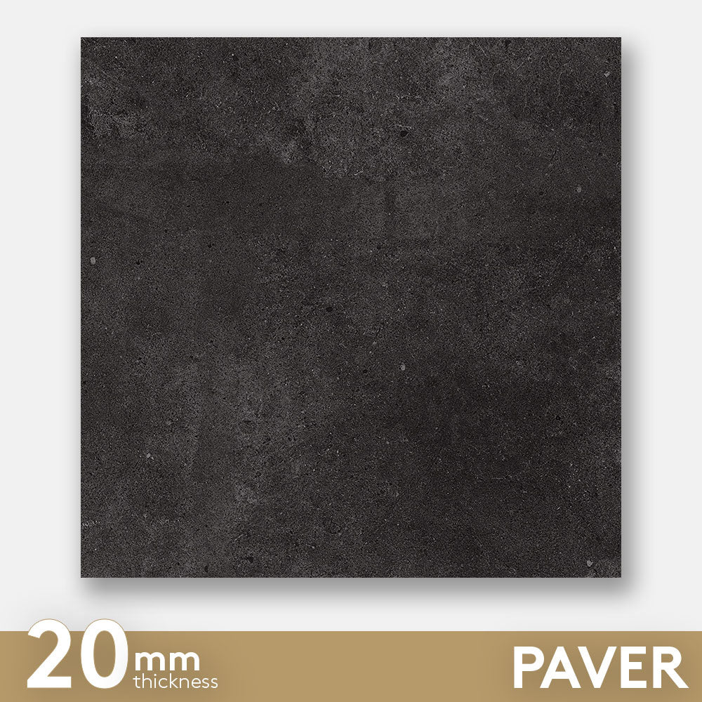 Prague Graphite 600X600X20 Outdoor Paver Concrete Look Porcelain Paver Tile