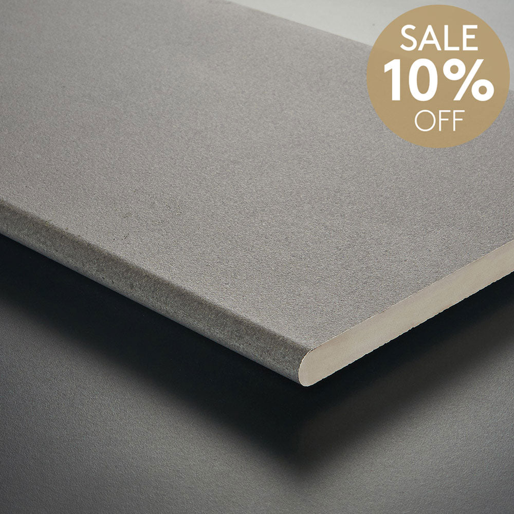 Prague Grey 350X600X20 Concrete Look Outdoor Porcelain Bullnose (per piece)