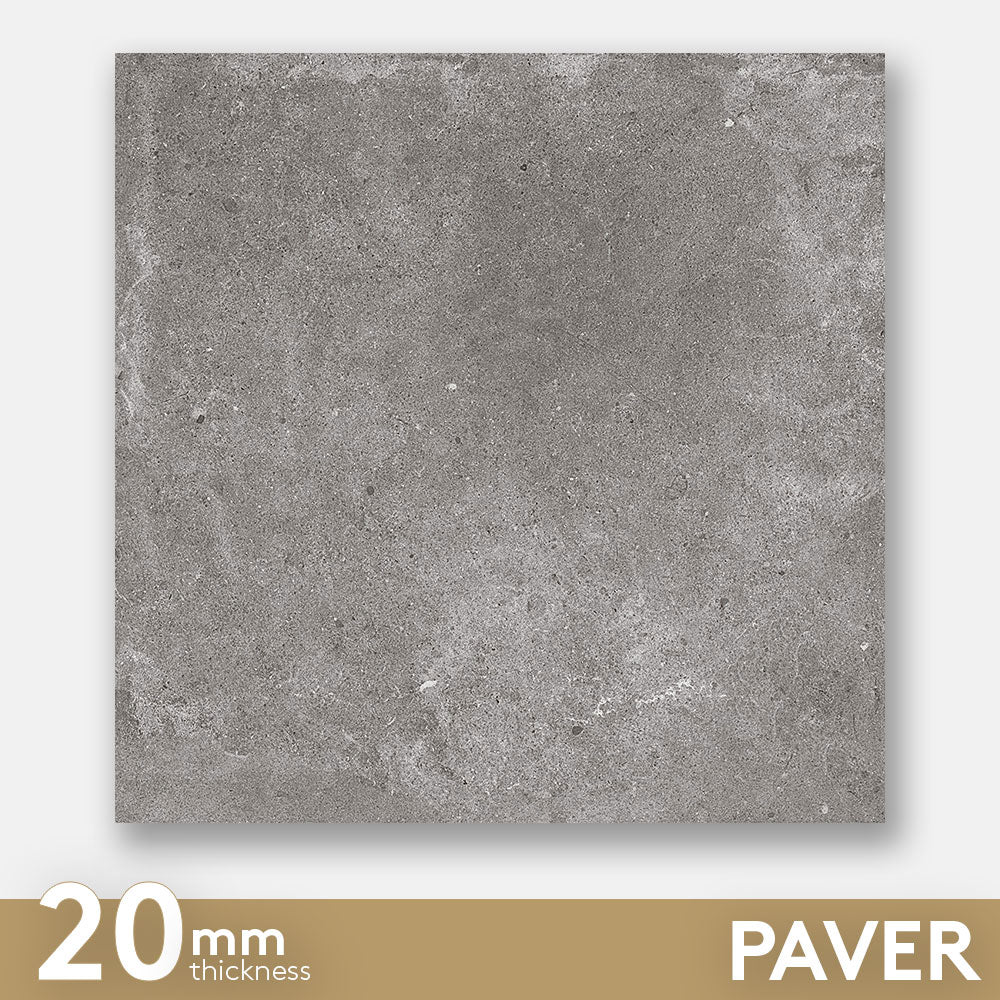 Prague Grey 600X600X20 Outdoor Concrete Look Porcelain Paver Tile