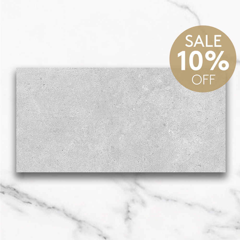 Prague Light Grey 300X600 Lappato Concrete Look Porcelain Tile