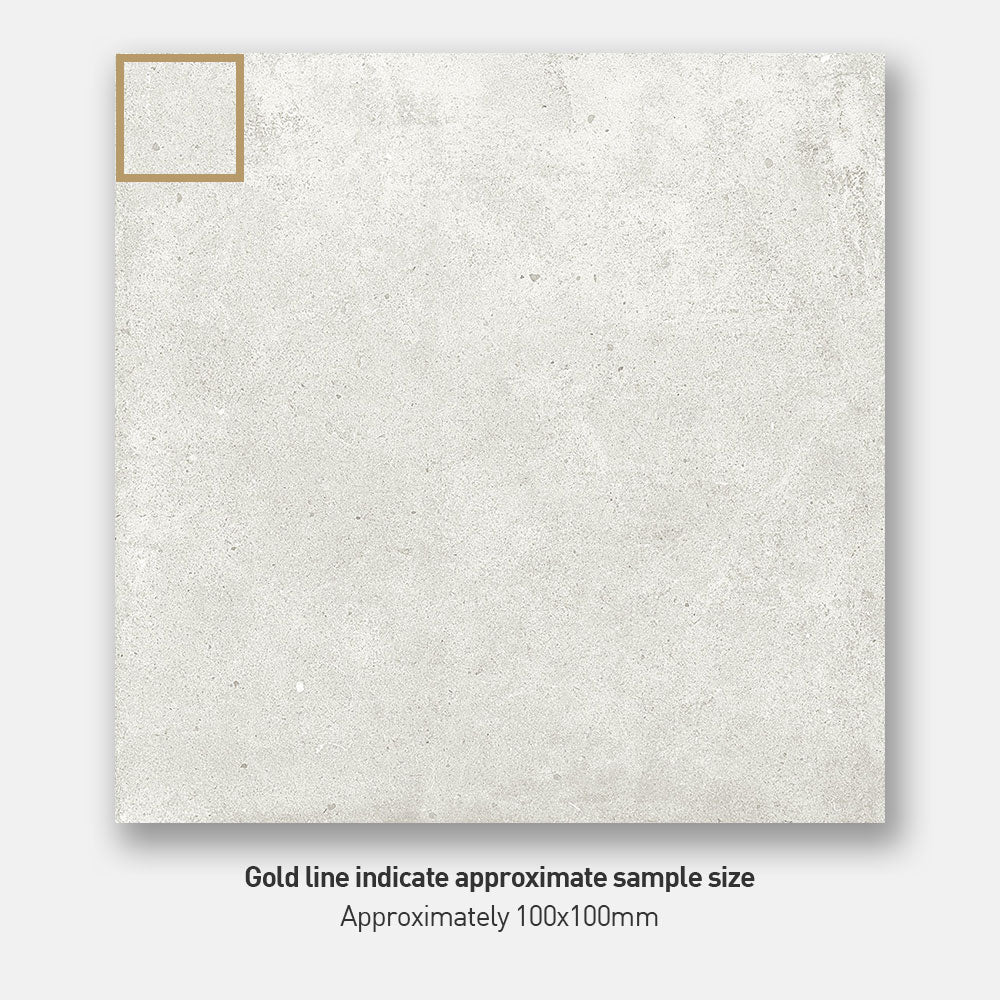 Prague White 600X600X20 Outdoor Concrete Look Porcelain Paver Tile