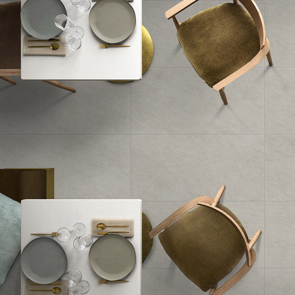 Questi Grey 450x450 Matt Porcelain Tile
