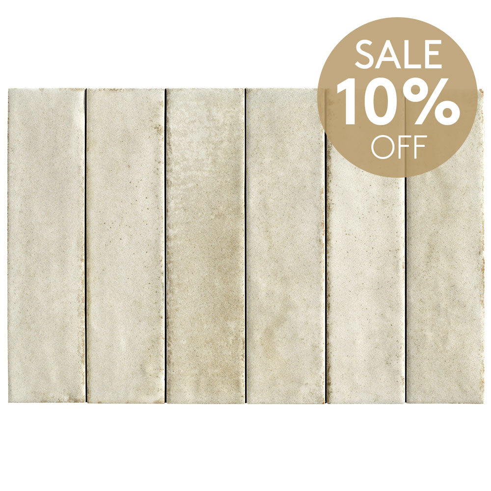 Ravello Alabaster 60x240 Zellige Matt Subway Tile