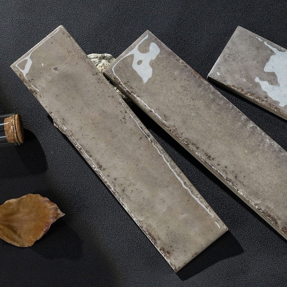 Ravello Misty Grey 60x240 Zellige Gloss Subway Tile