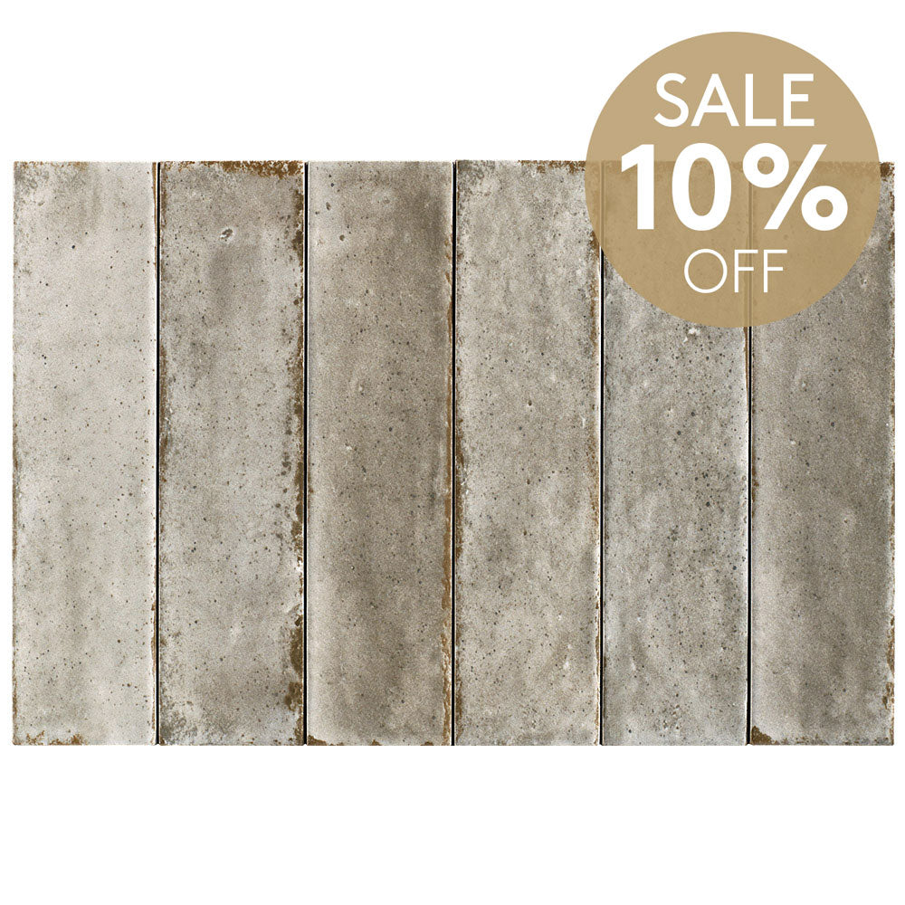 Ravello Misty Grey 60x240 Zellige Matt Subway Tile