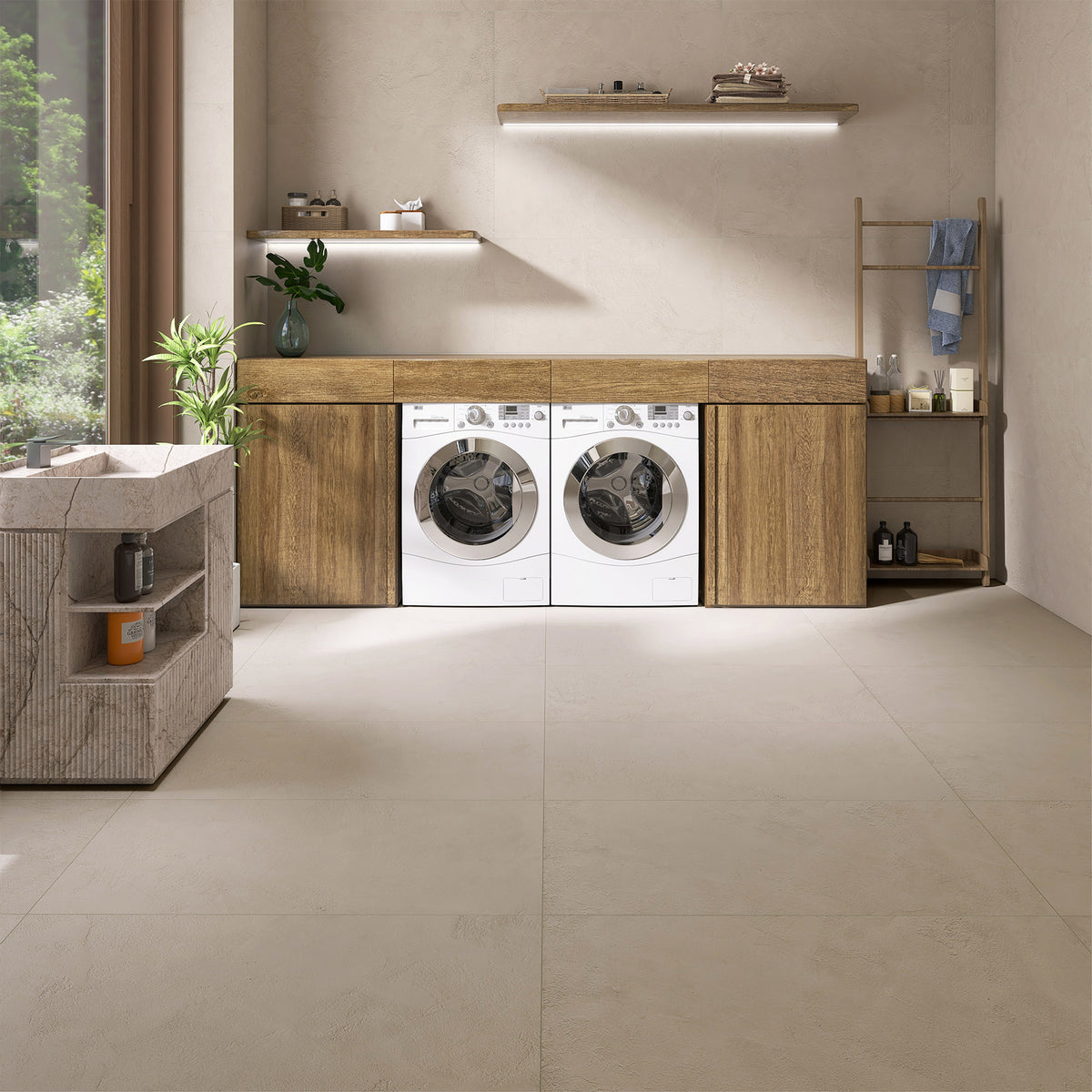 Renaissance Sand 600x600 Matt Concrete Look Porcelain Tile