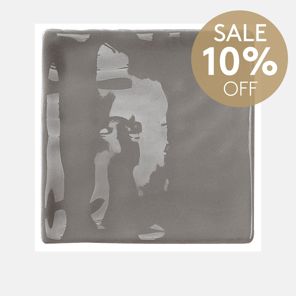 Santorini Smoke Grey 100X100X9 Gloss Subway Tile