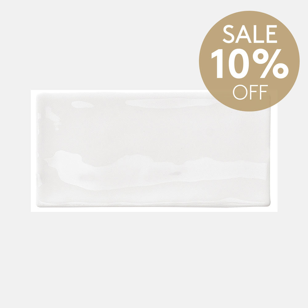 Santorini Daylight White 76X152X9 Gloss Subway Tile
